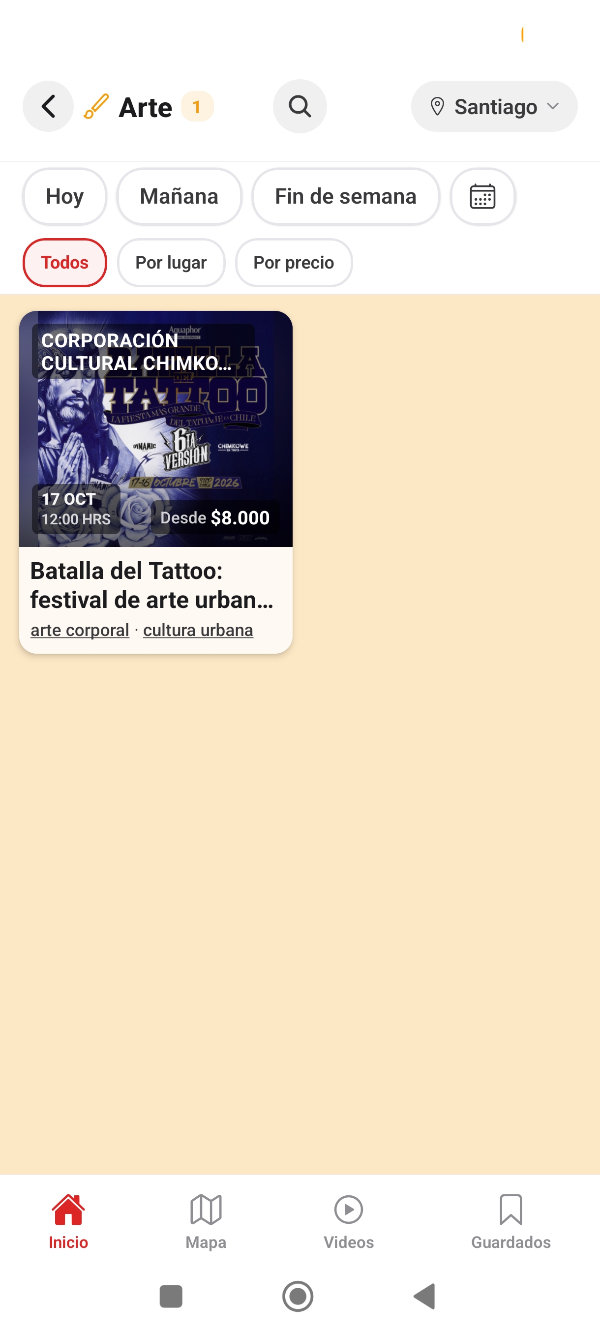 Cartelera de Arte en Scenia