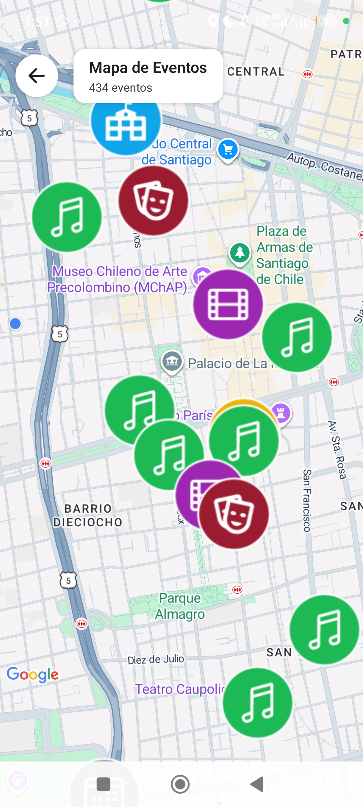 Mapa en Scenia